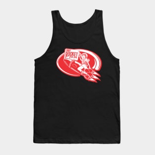 Rocket polish pin up retro sci-fi Tank Top